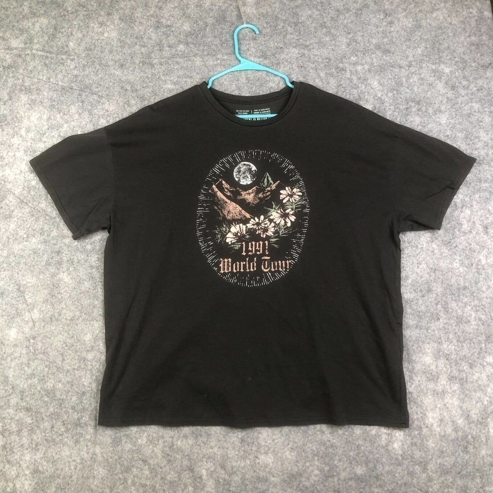 Volcom Farm To Yarn T-shirt Adult One Size Distressed Faded Graphic World Tour